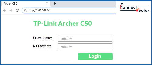 archer c50 default password