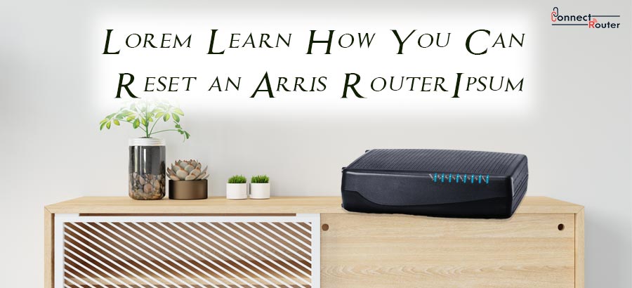 how to reset arris router